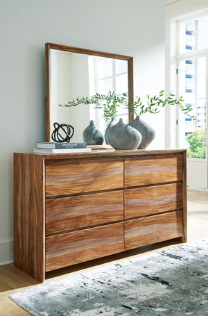  enhanced with a clear wood-tone finish