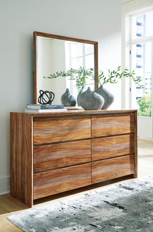  enhanced with a clear wood-tone finish