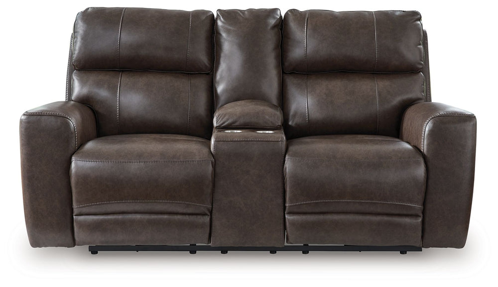 Versatile style teams up with everyday convenience to create this power reclining loveseat. Settle into the sleek leather seating area and effortlessly recline with one-touch controls. With the addition of USB charging, you can keep go-to devices close as