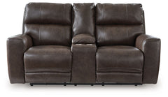 Versatile style teams up with everyday convenience to create this power reclining loveseat. Settle into the sleek leather seating area and effortlessly recline with one-touch controls. With the addition of USB charging, you can keep go-to devices close as