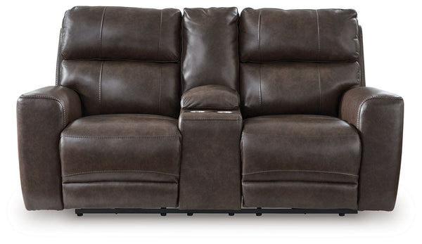 Versatile style teams up with everyday convenience to create this power reclining loveseat. Settle into the sleek leather seating area and effortlessly recline with one-touch controls. With the addition of USB charging, you can keep go-to devices close as