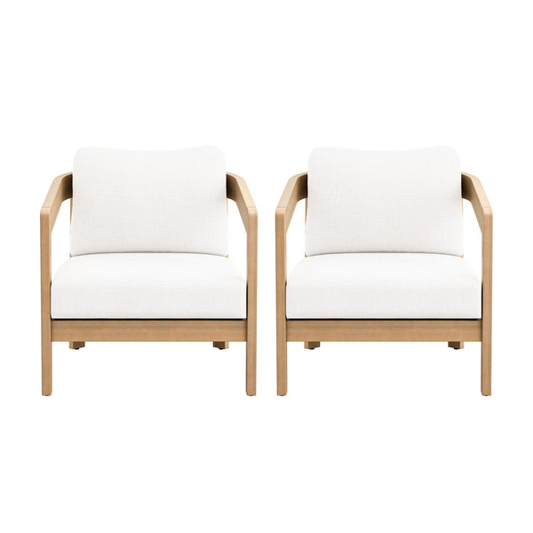 Wesley - Patio Club Chair With Cushion - White