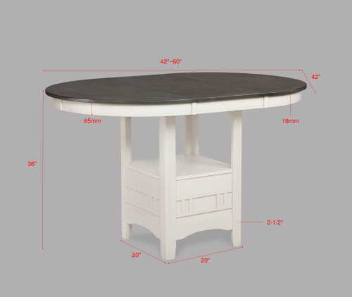 Hartwell Contr Ht Tbl Chalk Grey