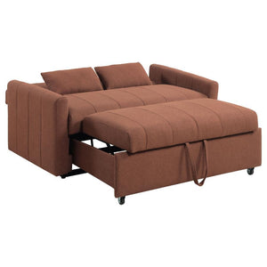 Portland - Boucle Upholstered Sleeper Sofa Bed - Copper