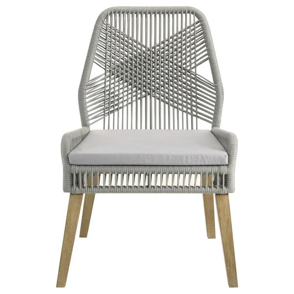 Nakia - Woven Rope Dining Side Chairs (Set of 2) - Gray