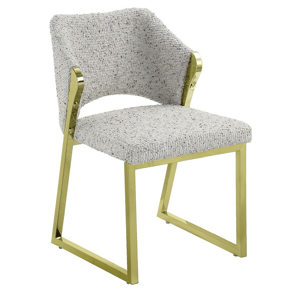 Padded Seat & Back Stainless Steel Legs Foam Density: D40 Cushion Thickness: 4-"