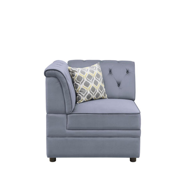 KD Back & Leg, Modular Wedge â€¢ Features: Crystal like Button Tufted (Back) â€¢ Tight Back & Seat Cushion (1+1) â€¢ Backrest Style: Cushion w/Crystal like Button Tufted (Inside Only) â€¢ Seat Construction: Tight Cushion, Pocket Coil, Inside Frame: Wood &