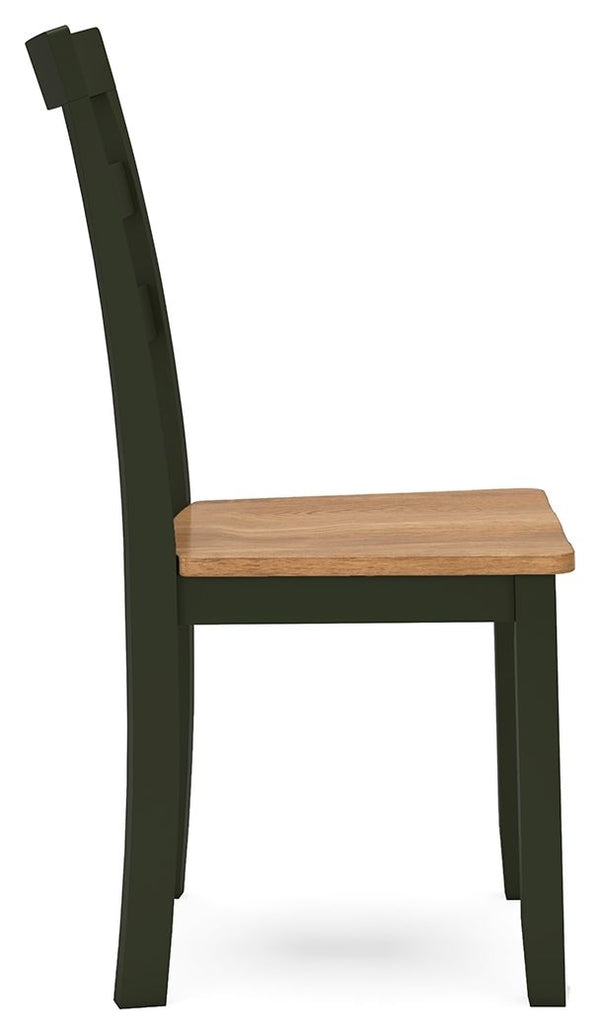 Gesthaven - Natural / Green - Dining Room Side Chair (Set of 2)