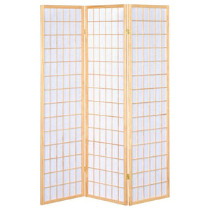 Carrie - 3-Panel Room Divider Folding Shoji Screen - Natural