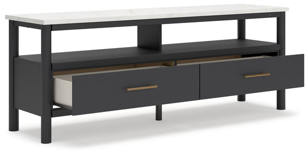 Cadmori - Black / White - Extra Large TV Stand