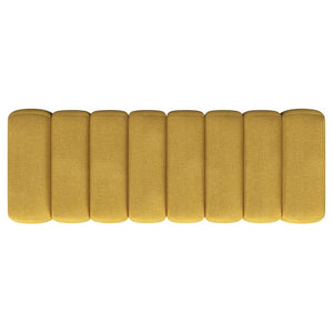 Summer - Fabric Upholstered Tufted Accent Bench - Mustard Yellow