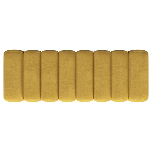 Summer - Fabric Upholstered Tufted Accent Bench - Mustard Yellow