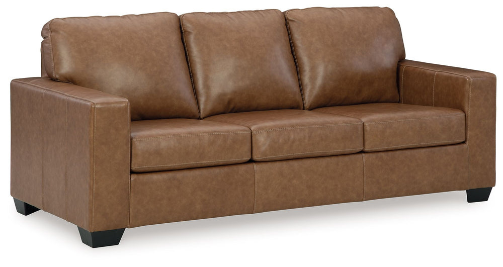 Everyone can have the best seat in the house with this living room set. It-'s wrapped in high-quality combination leather and faux leather upholstery that-'s sure to please. A two-tone effect enhances the depth of color for a uniquely rich appeal. Every i
