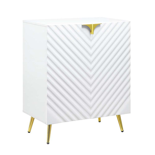 Gaines - Console Table - White High Gloss Finish