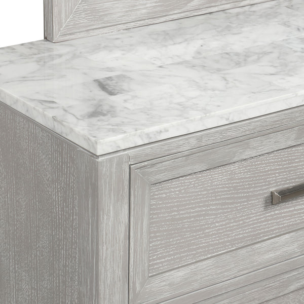 Fiona - Dresser & Mirror - Gray