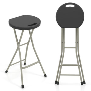 Provide comfortable sitting experience with footrests and wide seat<br>Hold up to 330 lbs with heavy duty steel frame<br>X-shaped frame and non-slip foot pads for additional stability<br>Lightweight structure and built-in handle for hassle-free movement<b