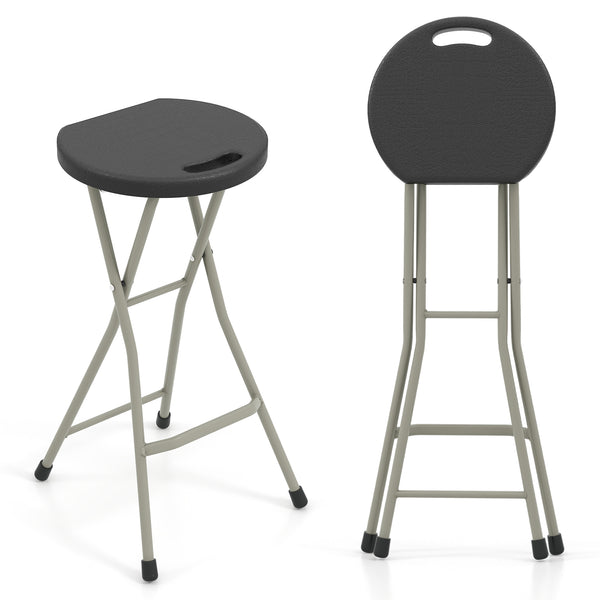 Provide comfortable sitting experience with footrests and wide seat<br>Hold up to 330 lbs with heavy duty steel frame<br>X-shaped frame and non-slip foot pads for additional stability<br>Lightweight structure and built-in handle for hassle-free movement<b