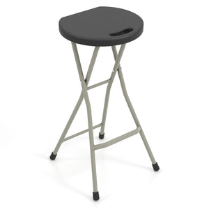 Provide comfortable sitting experience with footrests and wide seat<br>Hold up to 330 lbs with heavy duty steel frame<br>X-shaped frame and non-slip foot pads for additional stability<br>Lightweight structure and built-in handle for hassle-free movement<b