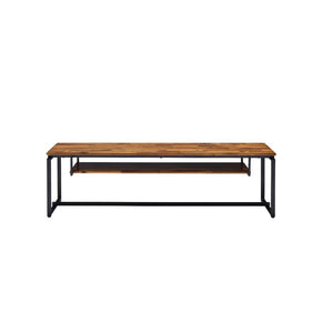  this piece features a shelf for accommodating a cable box