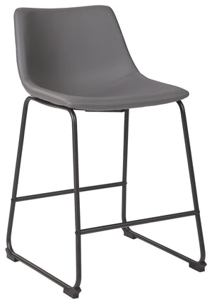 Centiar - Gray - Upholstered Barstool (Set of 2)