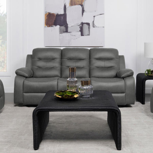  the motion sofa is everything you need for a small gathering or solo relaxation. Pillowy polyester fiber padding in all the right places supports seating comfort and offers a design boost through tufting an