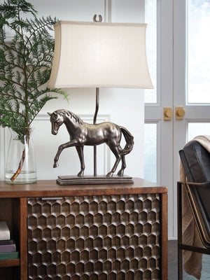  with an antiqued bronze-tone finish adding to its regal air. Whether it-'s lighting a living area