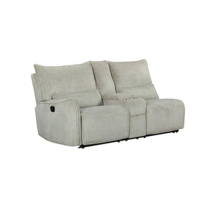 The Remsen 3-Piece Reclining Sectional in Latte Brown combines cozy comfort and practical features, making it an excellent addition to any living space. Its soft, textured brown upholstery, highlighted with gray and beige tones, is crafted from 100% easy-
