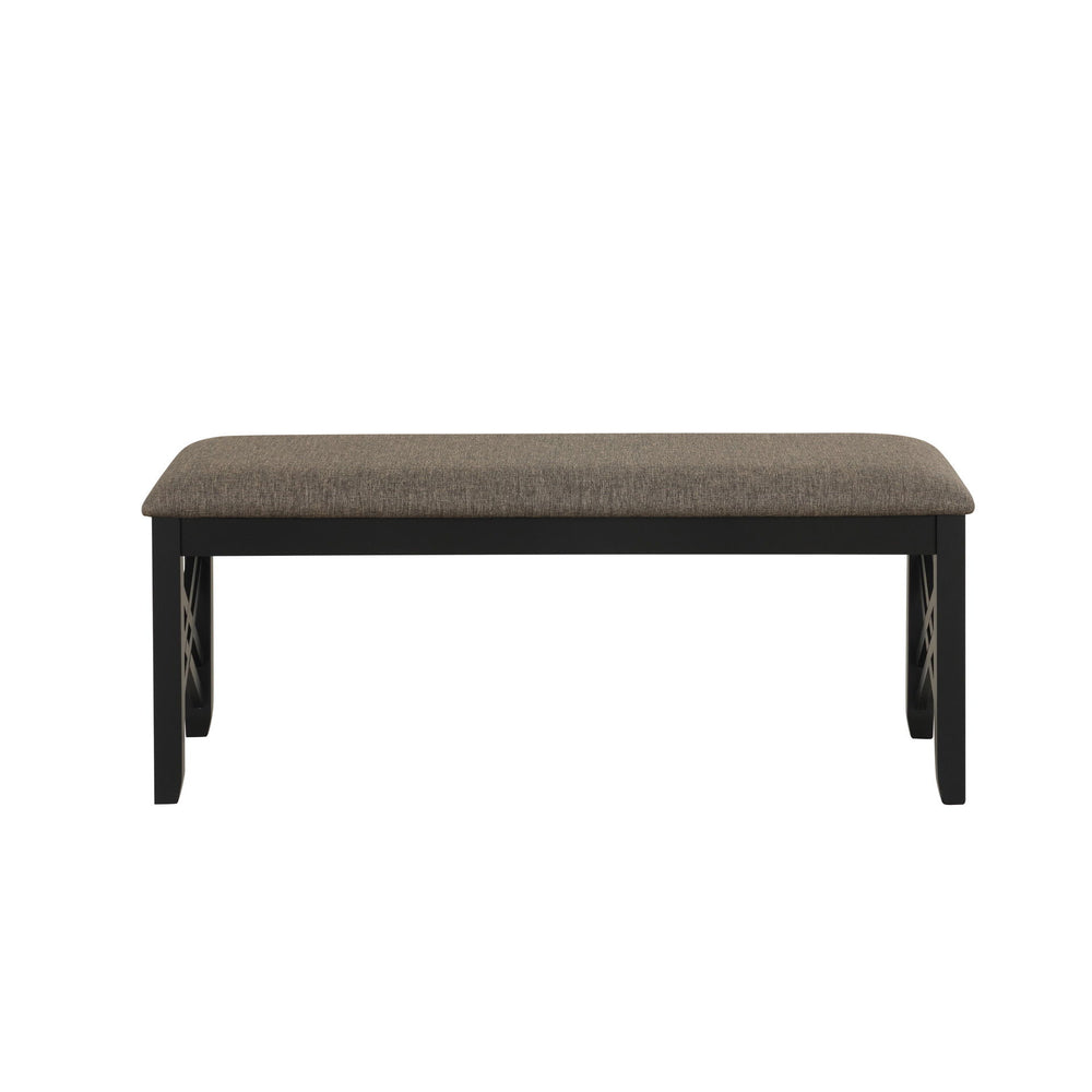 The Potomac Upholstered Bench is a perfect blend of expert craftsmanship and modern design, making it a versatile addition to any dining room, hallway, or entryway. Constructed from a combination of solid Rubberwood, manufactured wood, and genuine Acacia 