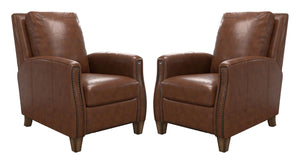 The Hunter features padded backs and sides with a heavyweight double upholstered back flap, offering a clean tailored look. Crafted with predominately high-quality North American hides, this chair ensures a luxurious feel wherever you sit and touch. In ad
