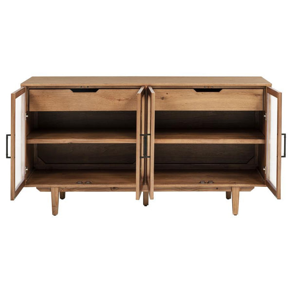Middleton - 4-Door Sideboard Server With Dual Drawers - Natural