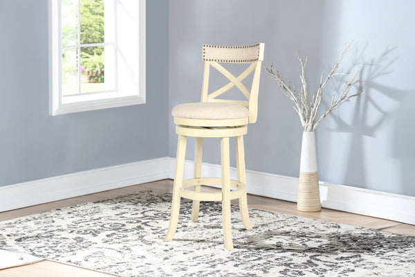 York - Bar Stool - Antique White