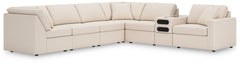 Looking cool and contemporary is great. But when it comes down to it, youâ€™re all about low-maintenance lounging. With the performance fabric on this sectional with audio system, cleaning spills is a breeze. Its customizable modular design caters to your