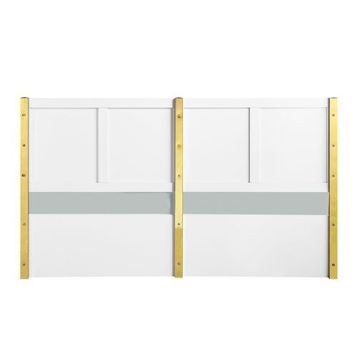 Gaines - Eastern King Bed - White High Gloss Finish