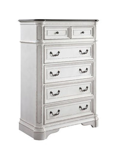 Box Spring Required, Padded Headboard, Button Tufted Headboard, Side Metal Glide Drawer, English Dovetail Front & Back, Felt Lined Top Drawer, 2/3 Extension Drawer, Peel Off Style<br/><br/><b>Product Features</b><ul><li>Box Spring Requiredâ€§Padded Headbo