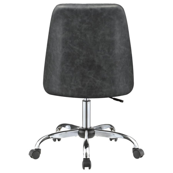 Althea - Upholstered Adjustable Home Office Desk Chair - Gray