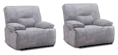 Take a seat and recline in seconds in this smooth and stylish Power Zero Gravity Recliner. The Zero Gravity reclining mechanism allows you to recline to a zero gravity posture, distributing weight and pressure evenly along your body. More than just beauti