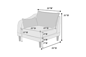 RAF/LAF ONE ARM CHAIR