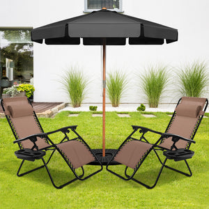 Strong double bungee ropes and rustproof frame ensure a long-time use <br>Adjustable padded pillow for both headrest and lumbar support <br>Add extra stability with reinforced triangular structure and non-slip foot pads <br>Designed with a locking system 