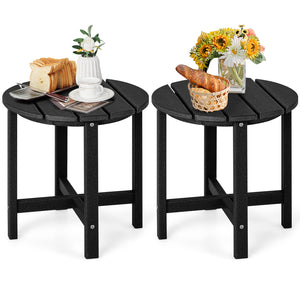 Remain its original color thanks to its sun-protective and colorfast HDPE material<br>Weather-resistant properties make this side table fit the outdoor environment<br>You can put this end table in the bathroom as well because it is waterproof<br>Endow thi