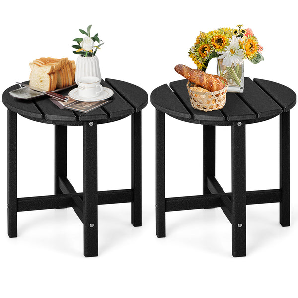 Remain its original color thanks to its sun-protective and colorfast HDPE material<br>Weather-resistant properties make this side table fit the outdoor environment<br>You can put this end table in the bathroom as well because it is waterproof<br>Endow thi