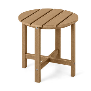 Remain its original color thanks to its sun-protective and colorfast HDPE material<br>Weather-resistant properties make this side table fit the outdoor environment<br>You can put this end table in the bathroom as well because it is waterproof<br>Endow thi