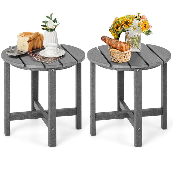 Remain its original color thanks to its sun-protective and colorfast HDPE material<br>Weather-resistant properties make this side table fit the outdoor environment<br>You can put this end table in the bathroom as well because it is waterproof<br>Endow thi
