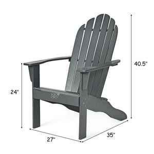 Made of durable acacia wood and galvanized screws  the Adirondack chair has solid structure and large weigh capacity for outdoor using. Â  In addition to durability  this chair is also very comfortable. Combine ergonomic design with wood slat style  it is