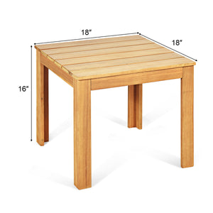 Acacia wood frame adds sturdiness and durability <br>Premium accessories ensure stability of table <br>Varnish surface which is waterproof and scratch-resistant <br>Can be used separately or matched with other wooden furniture <br>Compact size with modern