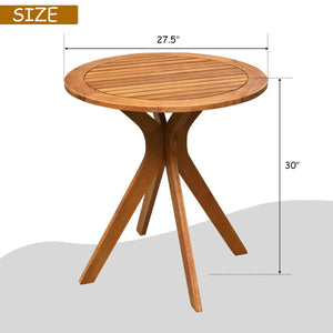 Crafted with solid wood  the frame of table is sturdy and can be used for long time. And the legs of the table are designed like X-shape which also adds stability of the table. Â  With varnish on the surface  the side table is waterproof and scratch-resis