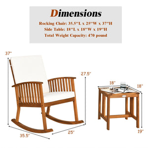The frame of set is made of solid wood and it will serve you for long time. And the reclining backrest is of the most suitable angle  which ensures the most comfortable sitting and at the same time prevents rollover. Â  Thick cushion with high elasticity 