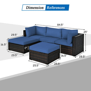 Sturdy steel structure provides strong stability and large bearing capacity<br>Durable and weather-resistant PE rattan provides a long service life<br>Lofty sponge padded seat and back cushions for more comfort and relaxation<br>Removable cushion cover wi