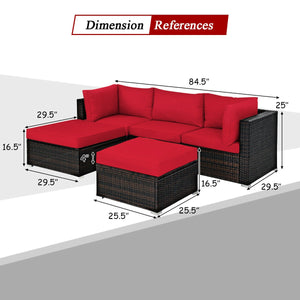 Sturdy steel structure provides strong stability and large bearing capacity<br>Durable and weather-resistant PE rattan provides a long service life<br>Lofty sponge padded seat and back cushions for more comfort and relaxation<br>Removable cushion cover wi