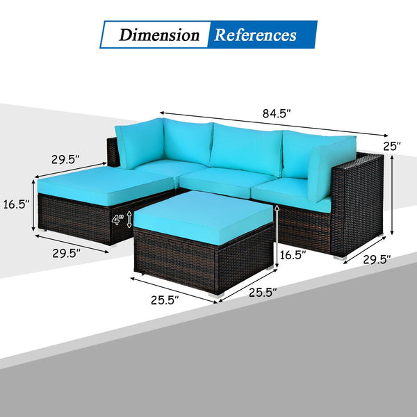 Sturdy steel structure provides strong stability and large bearing capacity<br>Durable and weather-resistant PE rattan provides a long service life<br>Lofty sponge padded seat and back cushions for more comfort and relaxation<br>Removable cushion cover wi