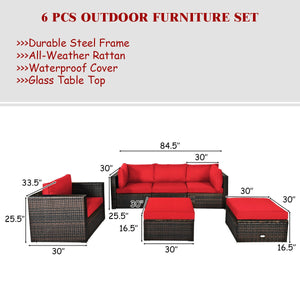 Durable rattan and sturdy steel materials are used to ensure a long lifespan <br>Thick and soft cushions for comfortable (pillows not included) <br>Removable and washable cushion cover with zipper <br>Free and flexible combination to meet your different n